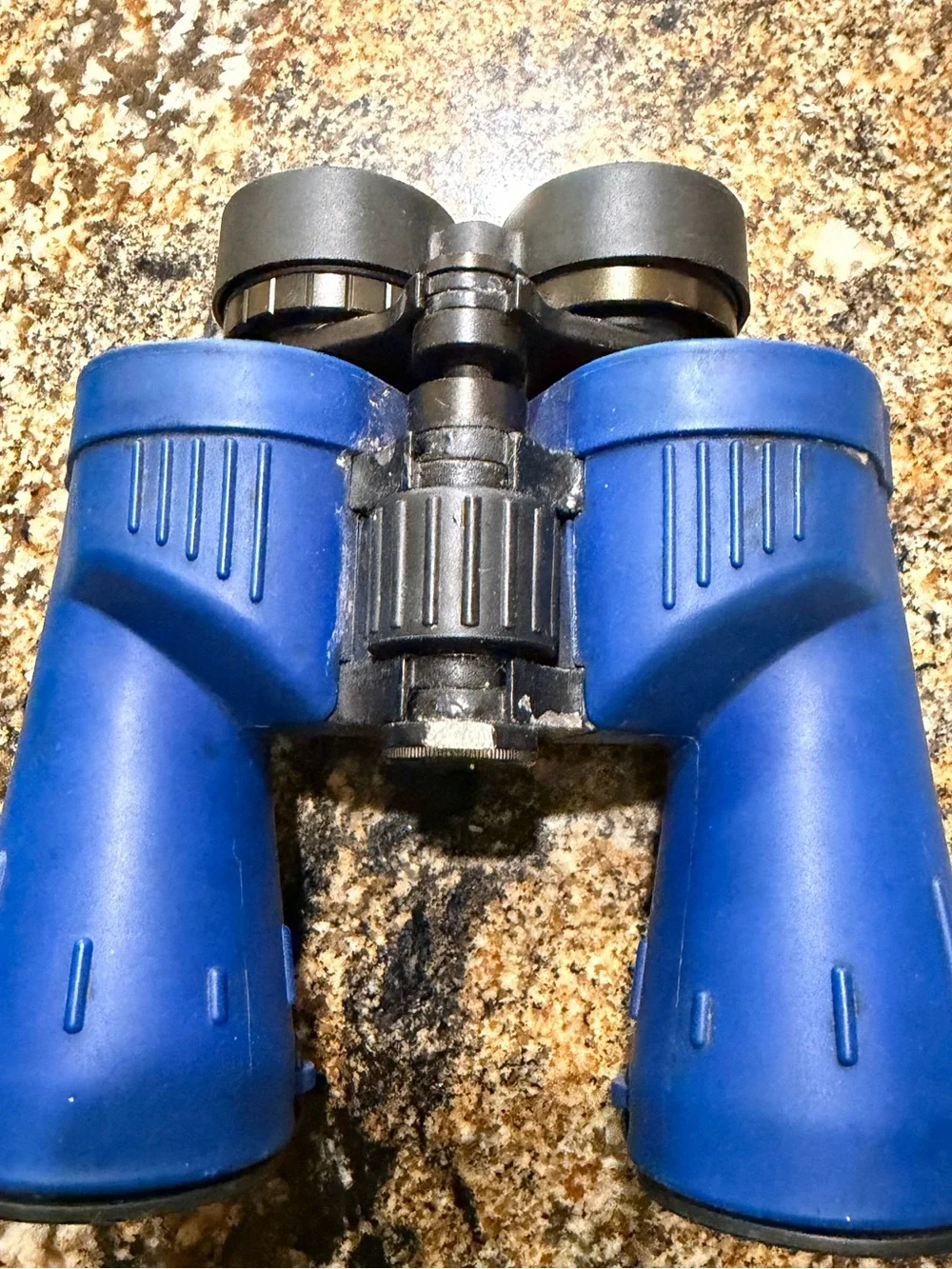 Blue Compact Binoculars with Comfortable Grip
